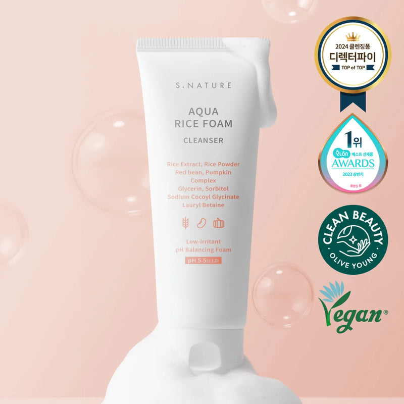 S.NATURE Aqua Rice Foam Cleanser