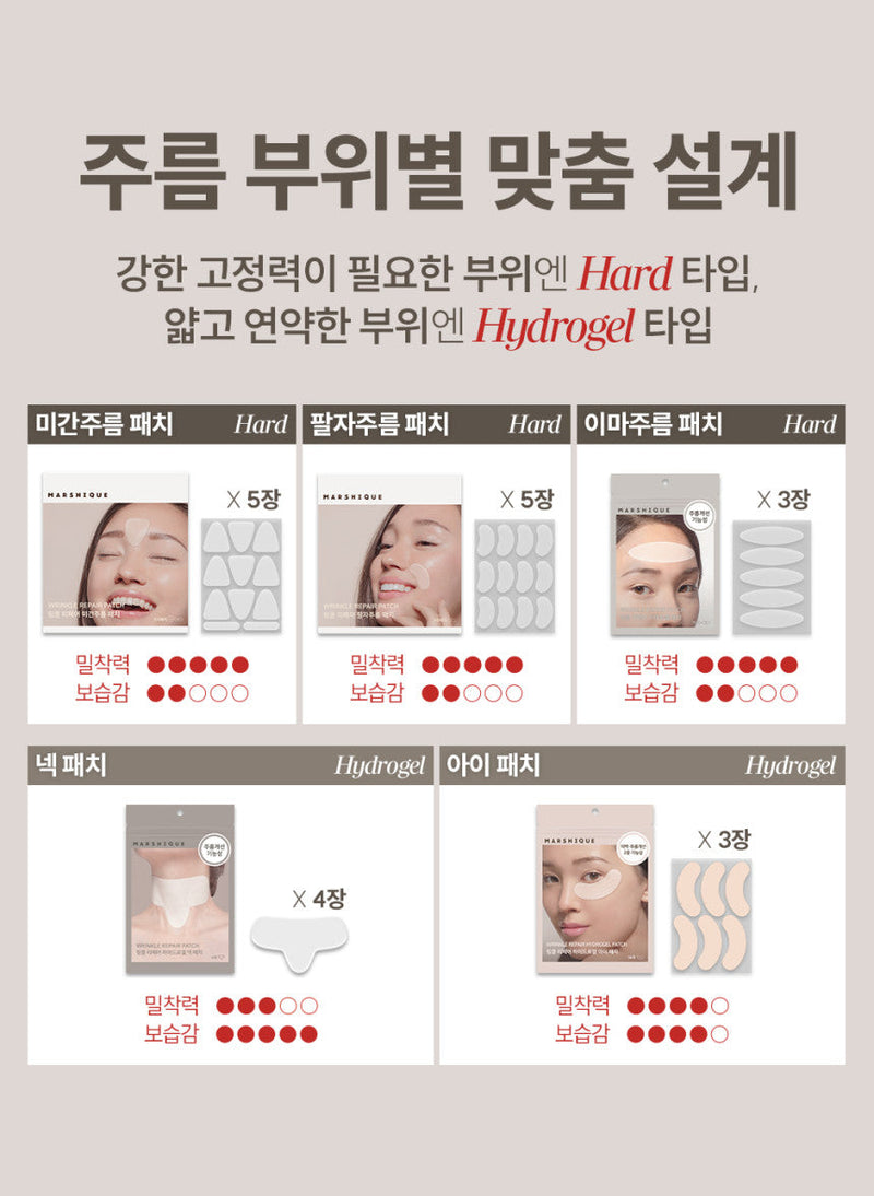 MARSHIQUE Wrinkle Repair Frown Line Patch 55 patches