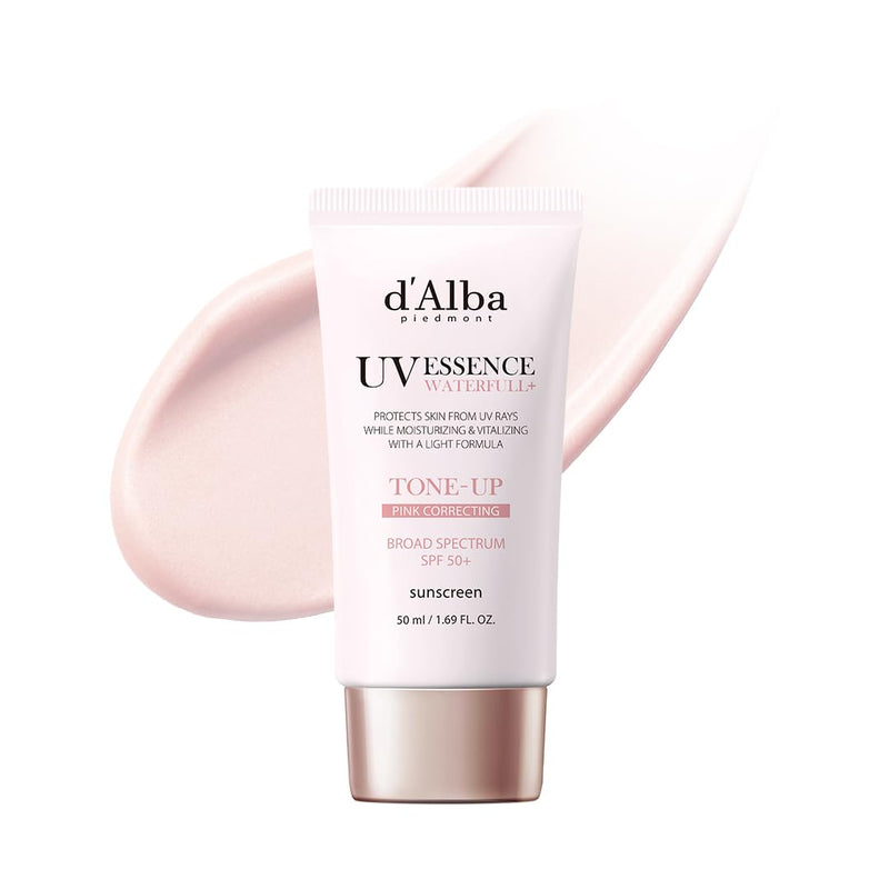 D'ALBA UV ESSENCE WATERFULL TONE-UP PINK CORRECTING SUN CREAM SPF 50+ PA++++