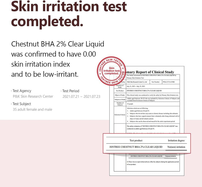 Isntree Chestnut BHA 2% Clear Liquid