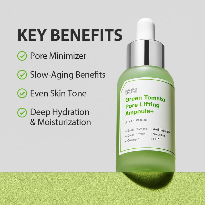 SUNGBOON EDITOR Green Tomato Pore Lifting Ampoule+
