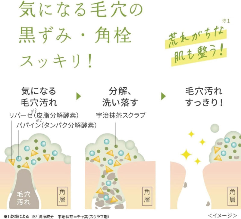 pdc Wafood Made Matcha Enzyme Face Wash Powder