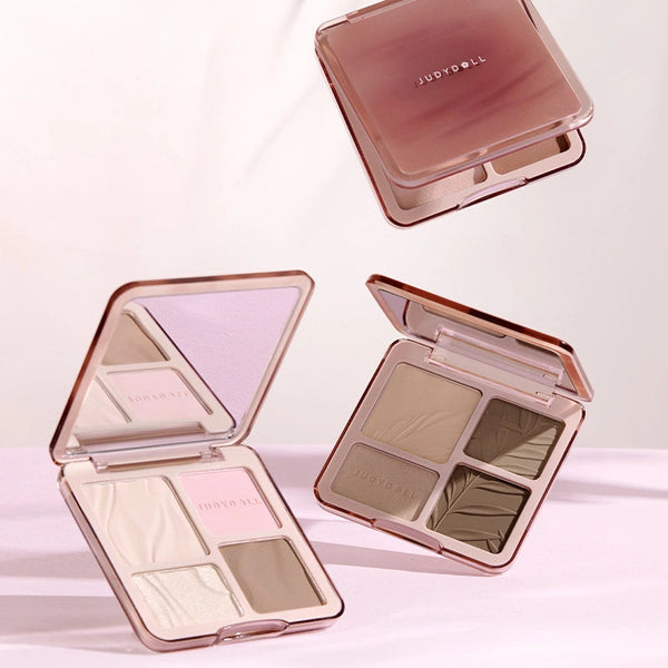 Judydoll 2 IN 1 Highlighter Contour Palette #01 Waves