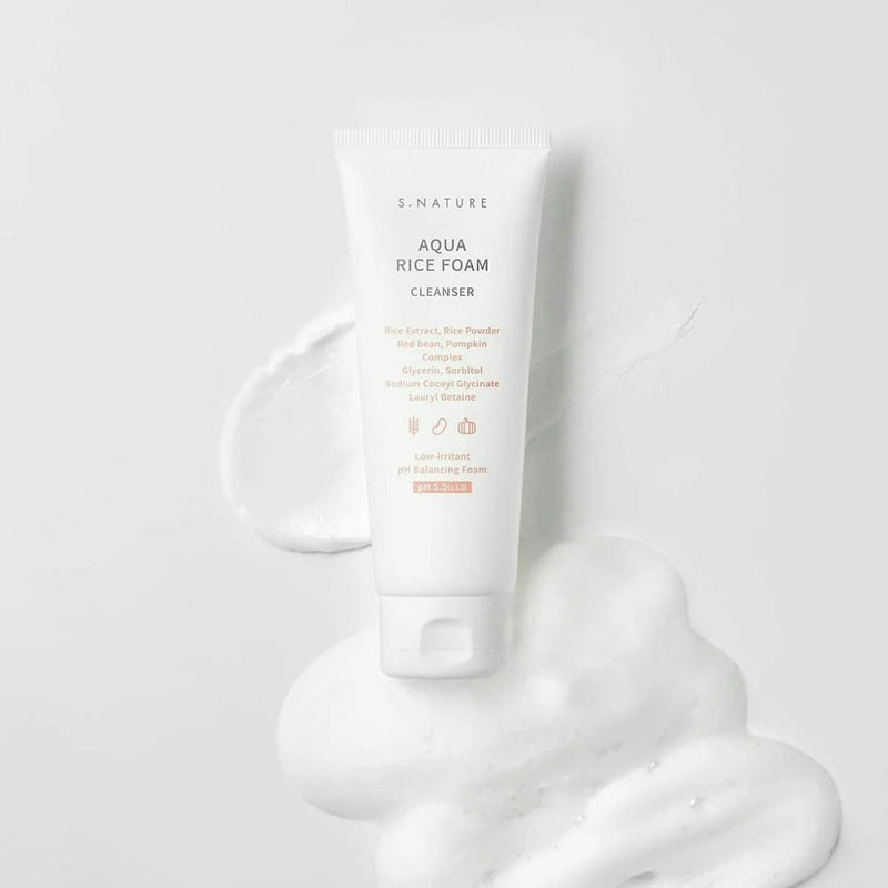 S.NATURE Aqua Rice Foam Cleanser