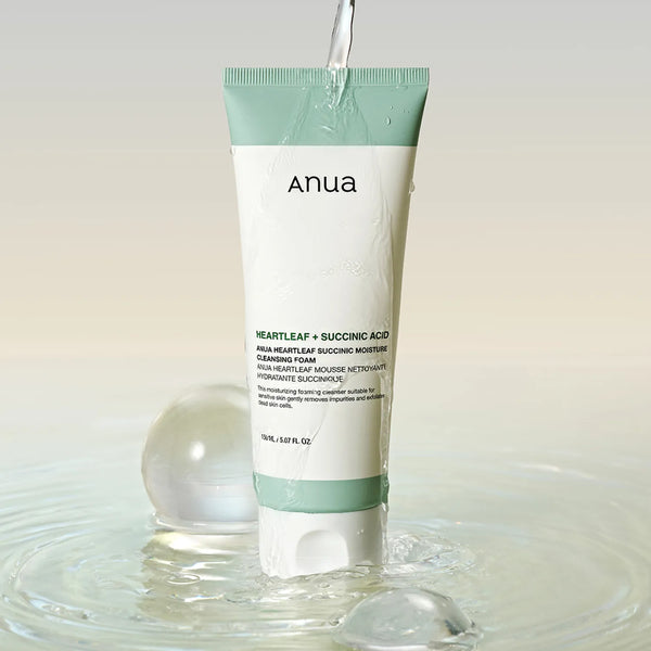 ANUA HEARTLEAF SUCCINIC MOISTURE CLEANSING FOAM