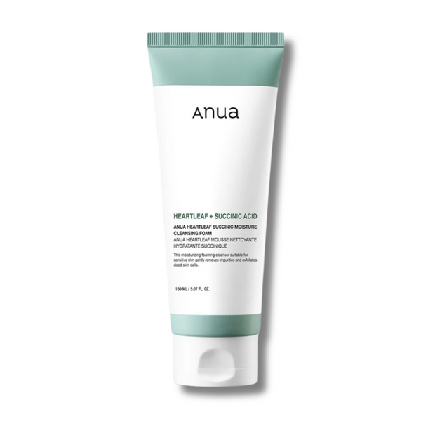 ANUA HEARTLEAF SUCCINIC MOISTURE CLEANSING FOAM