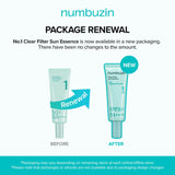 NUMBUZIN NO.1 CLEAR FILTER SUN ESSENCE SPF50+ PA++++