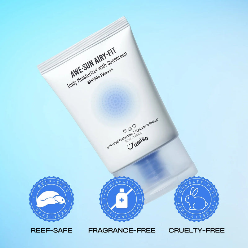 JUMISO Awe-Sun Airy-fit Daily Moisturizer with Sunscreen SPF50+ PA++++