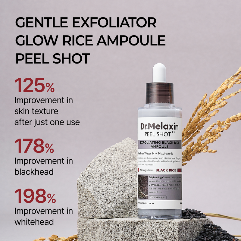Dr.Melaxin Peel Shot Exfoliant Black Rice Ampoule