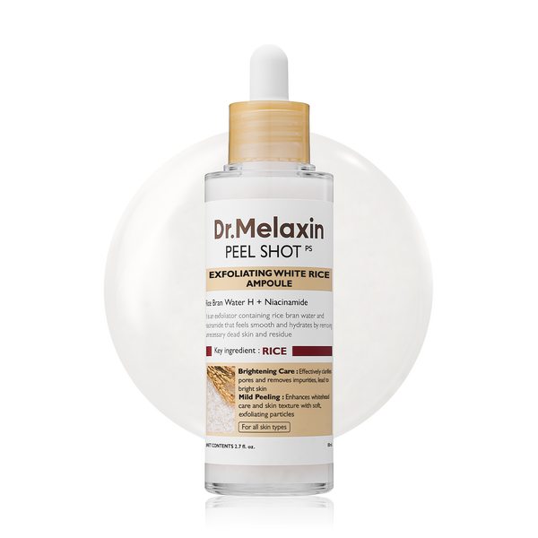 Dr.Melaxin Peel Shot Exfoliant White Rice Ampoule