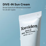 Torriden DIVE IN Mild Sun Cream SPF50+ PA++++